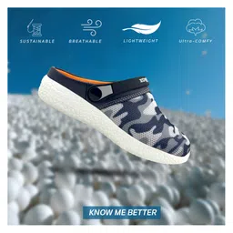 KazarMax Camouflage Print Shoes - Black & White image 3