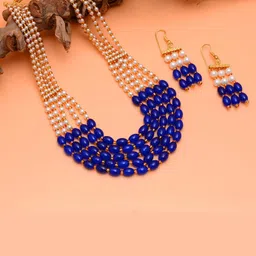 Tanusha Jewels Brass Gold-Plated Jewellery Set-picture-39