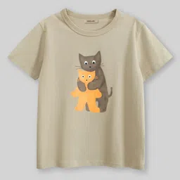 INCLUD Boys Graphic Cat Printed Round Neck Short Sleeves T-Shirt-picture-37