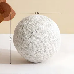 Home Centre Fawn Beige Ball Table Figurine Showpiece image 4