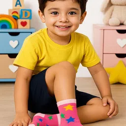 Cortica Kids Pack Of 6 Multi Colored Cotton Lycra Socks image 2