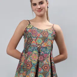 ETRAANA Floral Printed Cotton Top-image-2