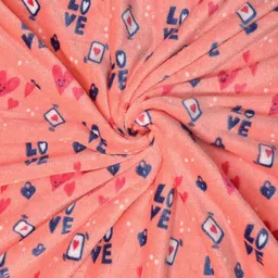 Myntra Elegant Homes Peach-Coloured & White 300 TC King Bedsheet with 2 Pillow Covers image 5