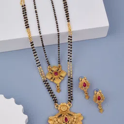 Bhanu diam Gold-Plated Alloy Jewellery Set-picture-17