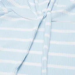 SHOWOFFFF Women Striped Hooded Sweatshirt image 3