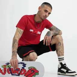 HESHA Typography Printed Round Neck Pure Cotton Relaxed Fit T-Shirt image 2