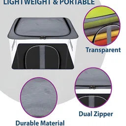 Myntra Elegant Homes Grey 4 Pieces Wardrobe Multi-Utility Organisers image 2