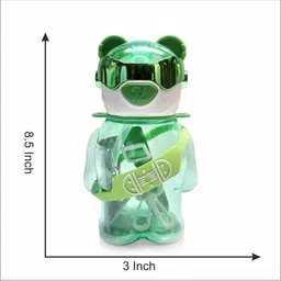 Lifaura Green Single Plastic Printed Water Bottle image 4