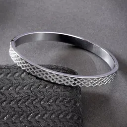 Anouk Women Silver-Plated Kada Bracelet-picture-26