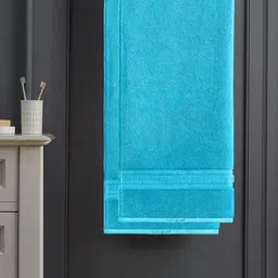 Raymond Home Blue 2 Cotton 350 GSM Bath Towel-image-2