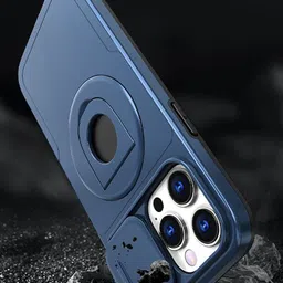 Luxury Kase iPhone 15 Pro Mag-Safe Shockproof Rugged Back Case with Ring Kickstand image 5