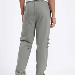 glitchez Men Track & Drift Twisted Detail Casual Trousers image 5