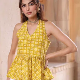 Rain & Rainbow Women Print Cotton Top-picture-17