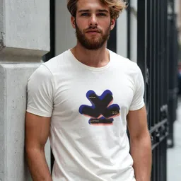 WROGN Printed Pure Cotton Short Sleeves Round Neck Slim Fit T-shirt-picture-38