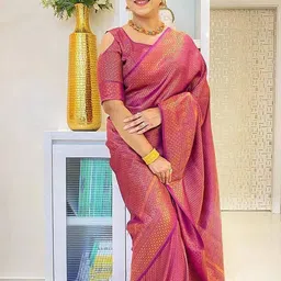 KALINI Woven Design Zari Banarasi Saree-picture-20