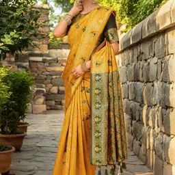 Mitera Ethnic Motifs Zari Paithani Saree image 3