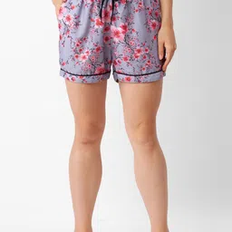 FashionRack Women Pack Of 2 Floral Printed Lounge Shorts-picture-10