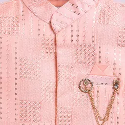 LITTLE COLLARS Boys Regular Kurta with Dhoti Pants & Jacket image 5