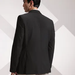 INVICTUS Slim Fit Striped Notched Lapel Single Breasted Formal Blazer image 3