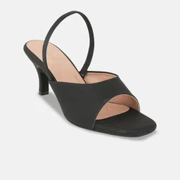 MOZAFIA PU Block Sandals with Bows image 5