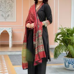 Moda Rapido Women Ethnic Motifs Printed Kurta with Palazzos & Dupatta image 3