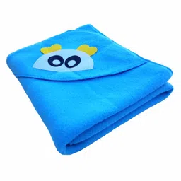 Brandonn Fleece Hooded Wrapper Heart Patch Pack of 2 - Pink Blue image 5