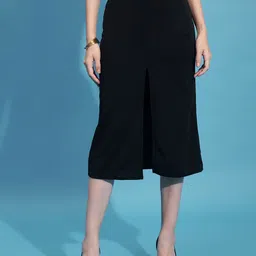 BUY NEW TREND Below Knee Straight Skirt-image-37