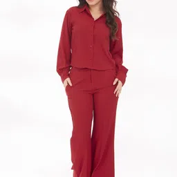 KAIN Women's Solid Co-Ord Set-image-24