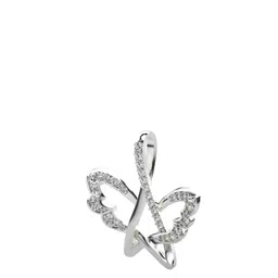 VALANOVA 14K White Gold Plated 0.32 Ct Lab Grown Diamond Pendant image 3