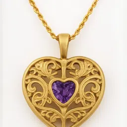 athizay Brass Cubic Zirconia Minimal Necklace image 3