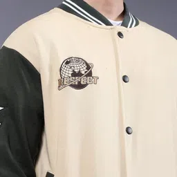 PRONK Men Varsity Embroidered Bomber Jacket image 4