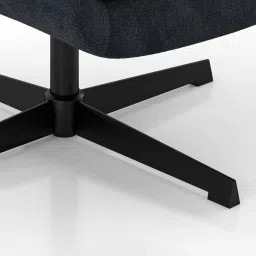 urban ladder Marson Lounger Chair with Ottoman in Indigo Blue image 10