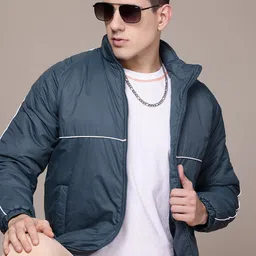 The Roadster Lifestyle Co.  Mock Collar Padded Jacket-picture-14