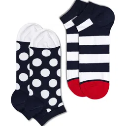 Happy Socks Pack Of 2 Patterned Cotton Ankle-Length Socks-picture-20
