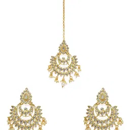 Zaveri Pearls Gold Tone Traditional Jewellery Set-ZPFK7478 image 2