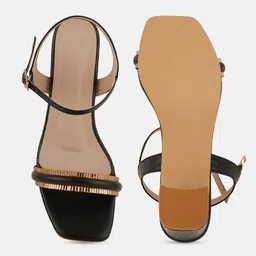 Rubeezz Textured Party Block Sandals image 2