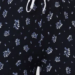 Kryptic Women Pink & Navy Blue Printed Night Suit image 3