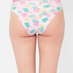 Clovia Light Pink Printed Bikini Panty image 2