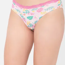 Clovia Light Pink Printed Bikini Panty image 4