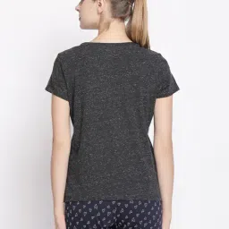 Dreamz by Pantaloons Anthra Melange Printed Top image 2