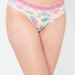 Clovia Light Pink Printed Bikini Panty image 3