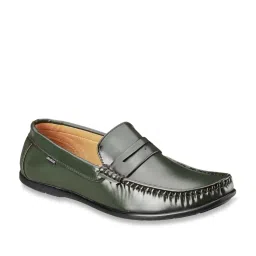 Duke Men's Olive Green Casual Loafers image 2