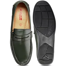 Duke Men's Olive Green Casual Loafers image 3