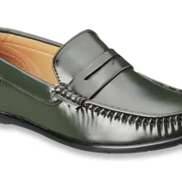 Duke Men's Olive Green Casual Loafers image 4