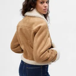 GAP Brown Solid Jacket image 2