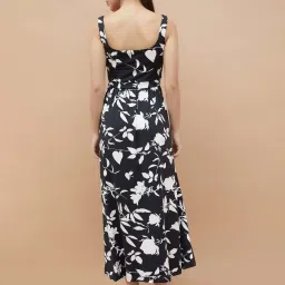 Code By Lifestyle Black Regular Fit Printed Dress image 2