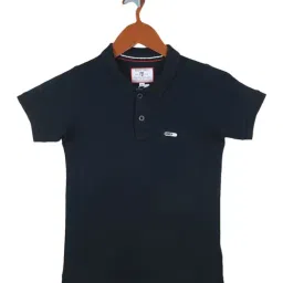 Monte Carlo Kids Navy Solid Polo T-Shirt-image-44