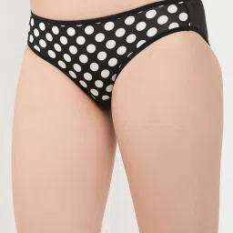 Clovia Black Printed Bikini Panty image 4