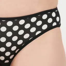 Clovia Black Printed Bikini Panty image 5