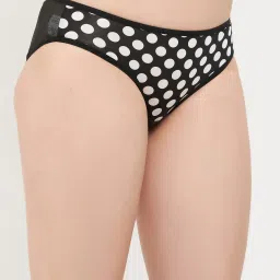 Clovia Black Printed Bikini Panty image 3